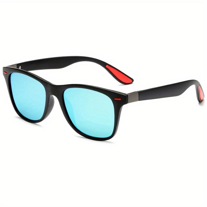 

Fashionable Sports Anti Glare Lenses, Lightweight and Durable Frame, Men s and Women s Driving Fishing Box Sunglasses синий