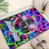 1PC Custom Name Futuristic Soccer Ball Theme Floor Mat Ideal for Living Room, Game Rooms, Office, Bedroom,Floor Mat Playful Design
