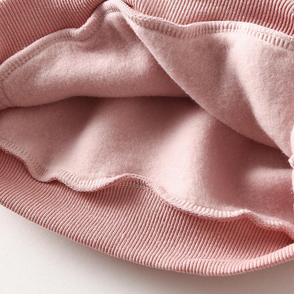 Set di vestiti caldi per neonati con fodera in pile Felpa carina girocollo + Pantaloni Abbigliamento per Bambini Ragazzo Ragazza
