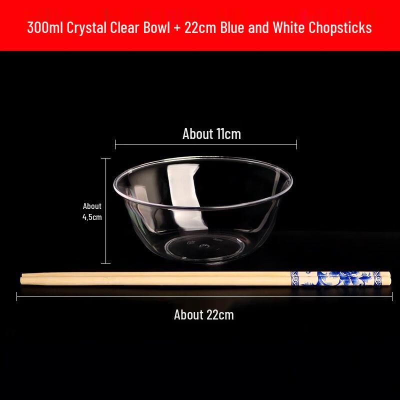 Premium Clear Disposable Plastic Bowls
