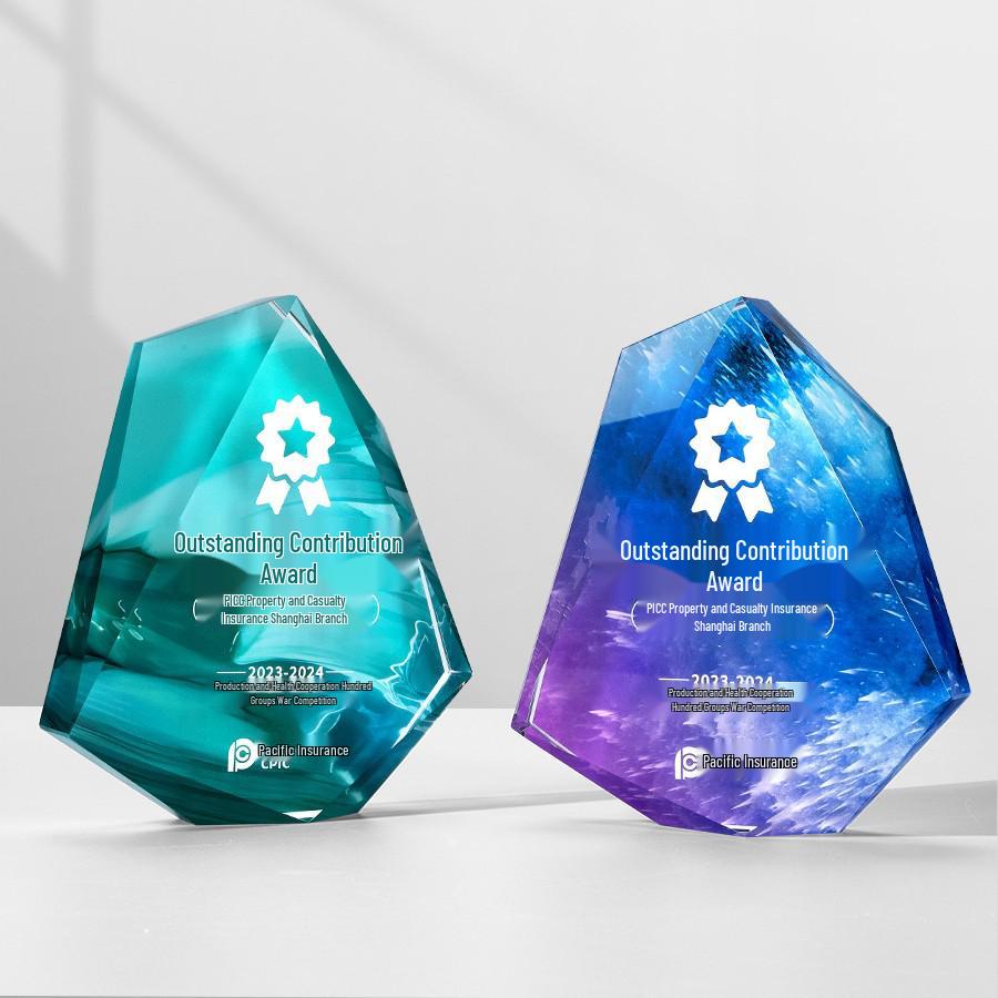 Trophée en Cristal Haut de Gamme pour la Récompense de l'Employé Exceptionnel lors de la Réunion Annuelle