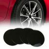 4pcs 57mm Wheel Hubs Center Hub Cap Sticker Universal Wheel Rim Hub Cover Black
