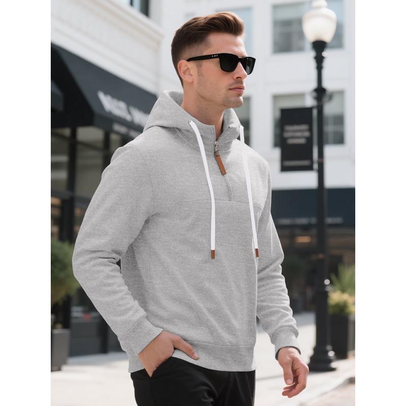 2026 Autumn and Winter New Loose Hooded Casual Zipper Commuter Sweatshirt M серый
