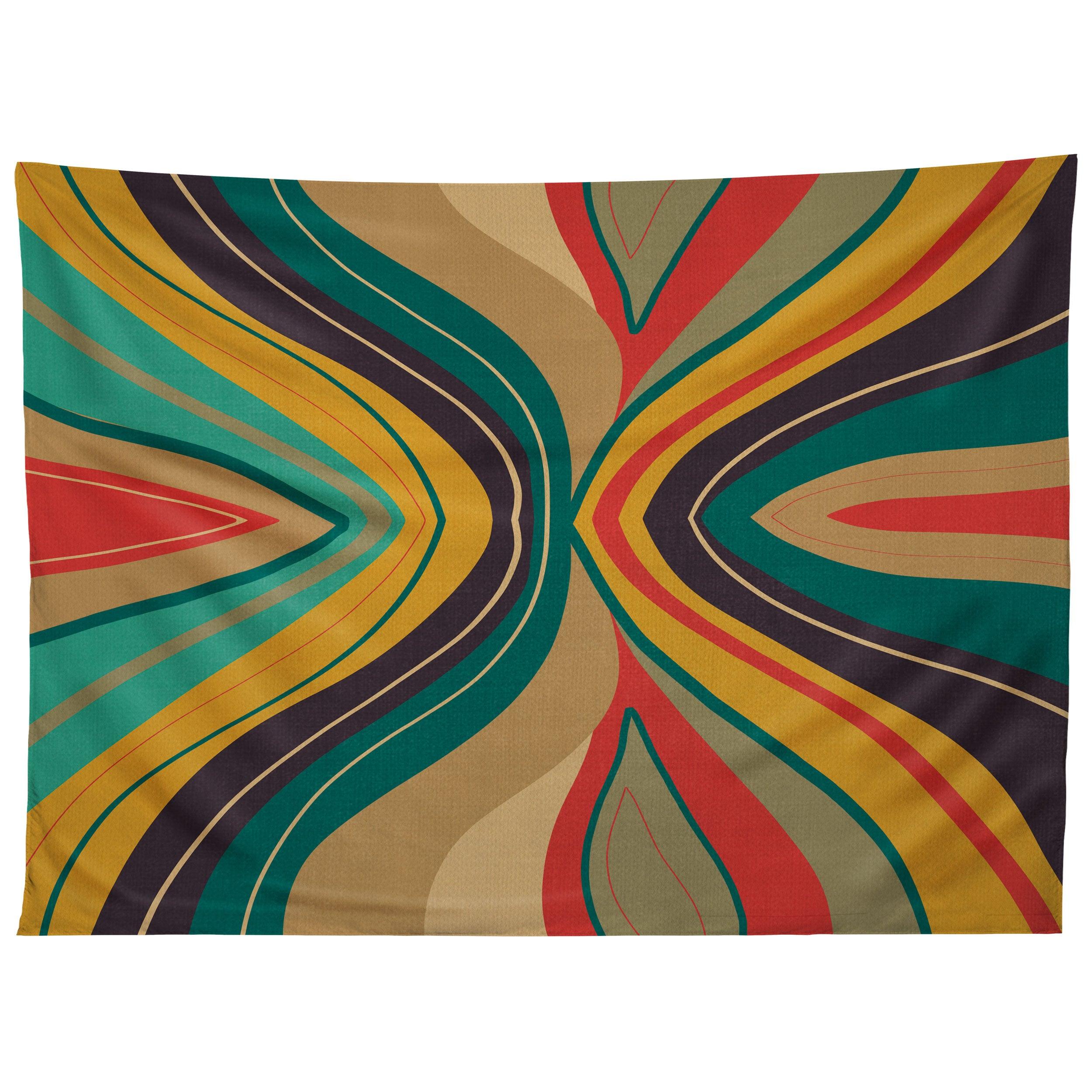 PSYCHEDELIC COLORFUL LOVE tapestry 75x100