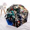 1pc My Hero Academia Outdoor Umbrella - Automatic Opening/Closing, Portable Tri-Fold Design with 8-Rib Iron Frame - Perfect Gift for Fans, Travel