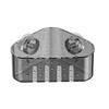 Suction Cup Sink Drain Rack Quick Drain Hollow Design Kitchen Sink Organizer for Sponges Brushes Soap