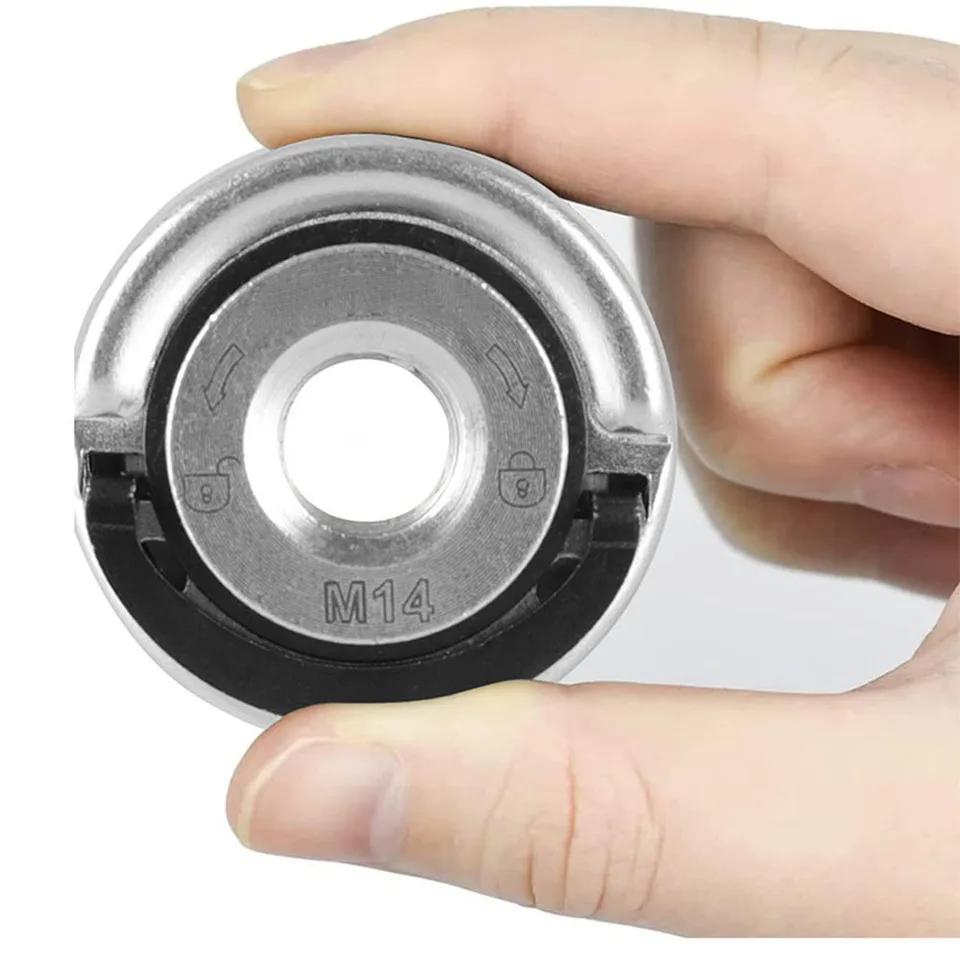 1/2Pcs M14 M10 For 100 Type Angle Grinder Quick Release Self-Locking Grinder Pressing Plate Flange Nut Power Chuck Tools