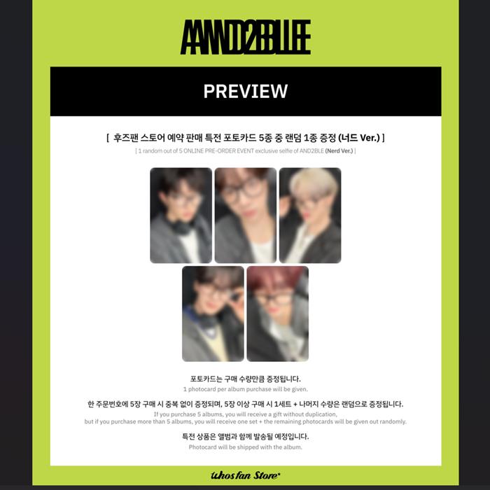 [Pre-order] AND2BLE - Debut Mini Album Vol.1 [Sequence 01 : Curiosity] (Online Benefit)