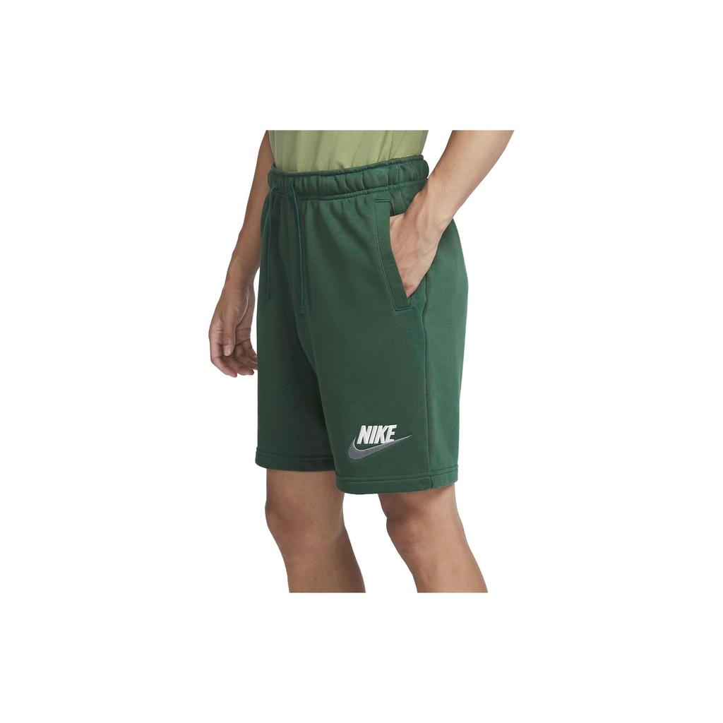 Nike Club Logo French Terry Shorts Men Bottoms Spruce-Green FB7796-323