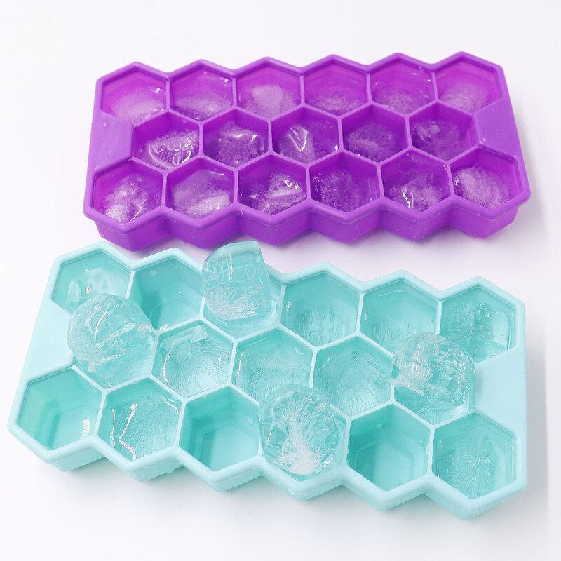 Commercial 17-Grid Honeycomb Silicone Ice Cube Tray