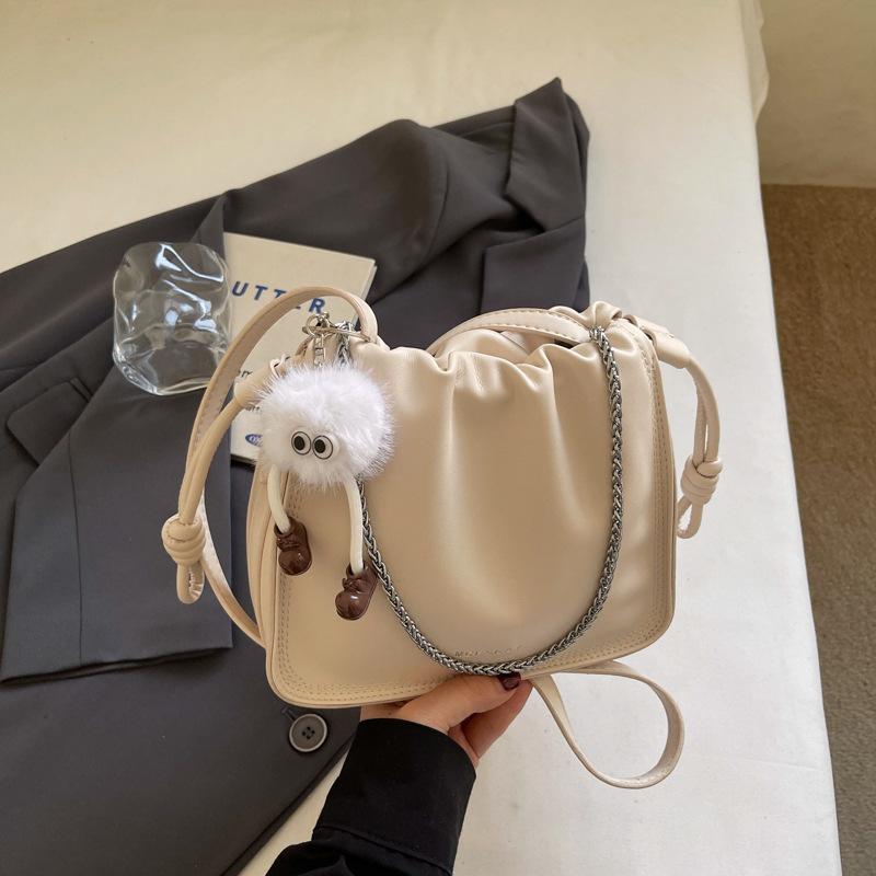 Spring New Fashi Crossbody Bags for Women Trendy Wrinkled Cloud Square Shoulder Bag Comfortable and Versatile  Storage Bag