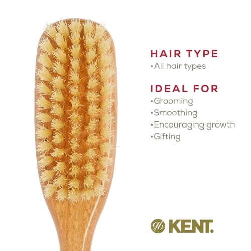 Kent Baby Hairbrush, Natural Wood, Made In the UK