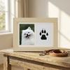 Clean-Touch Ink Pad Pet Paw Print Kit Wooden Paw Print Photo Frame  for Pet Lovers