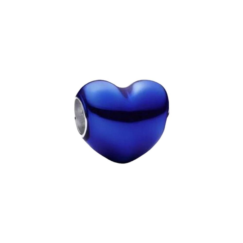 Kupferbeschichtung Blauer Schmetterling AbschlussherzEinfarbige HerzFußballperlen Anhänger Anhänger Kompatibel Mit Markenarmbändern Schmuck zum Selbermachen