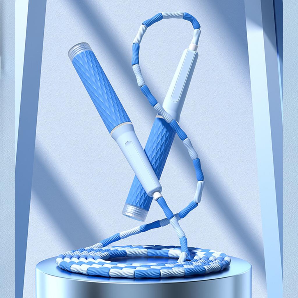 Yousheng Springseil, verstellbar, weiches Perlen-Slub-Design, tragbares Spring-Trainingsseil für Erwachsene