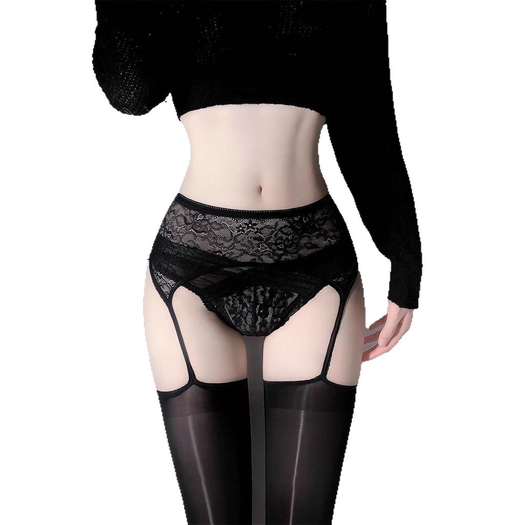 Seksowny kombinezon z podwiązkami, błyszczące podwiązki, czarne pończochy odporne na zahaczenia, rajstopy all-in-one, koronkowe pończochy, ultracienkie
