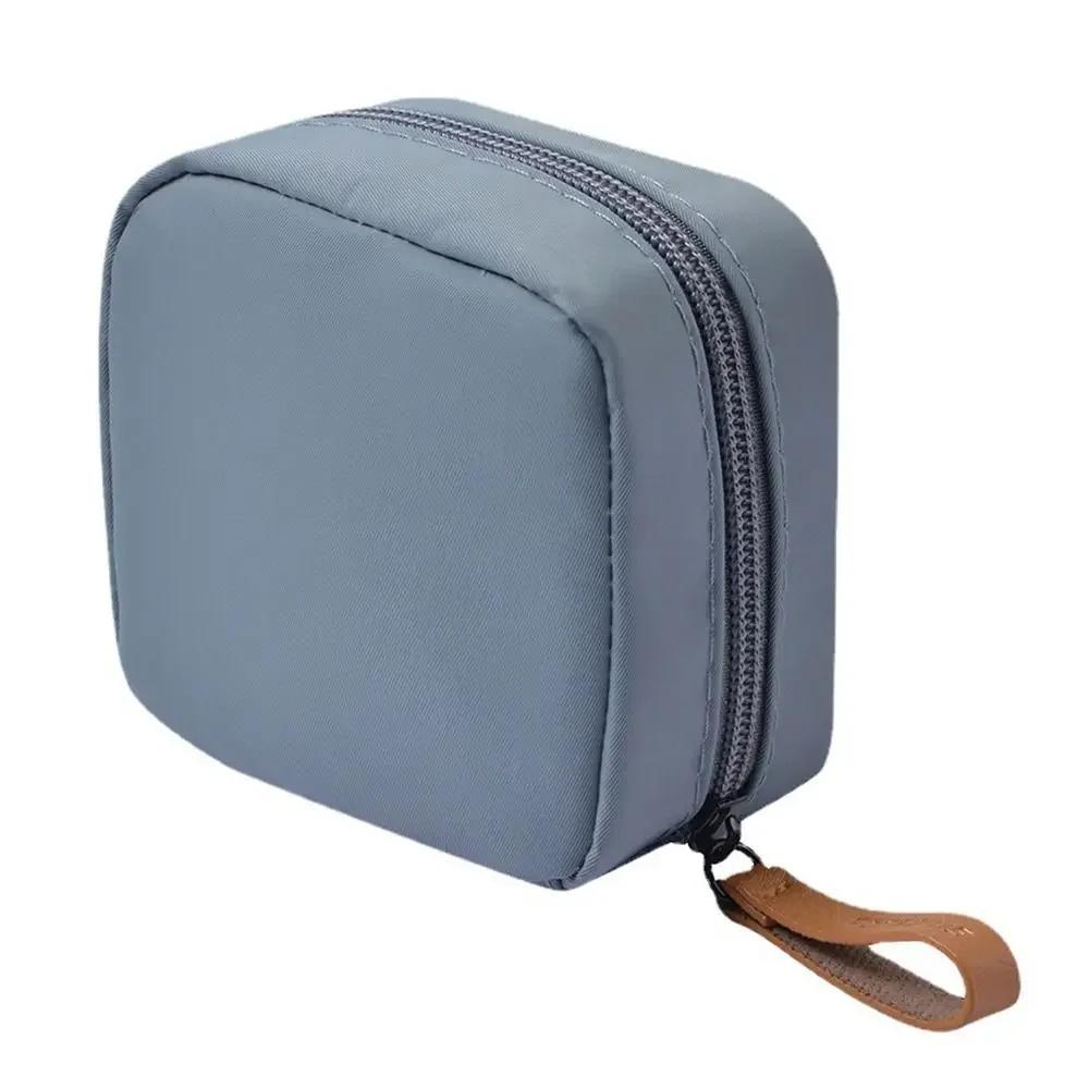 Portable Multi-Purpose Small Cosmetic Bag Mouth Red Bag Sanitary Cotton Storage Bag Change Purse Coin Bag Travel Accessories