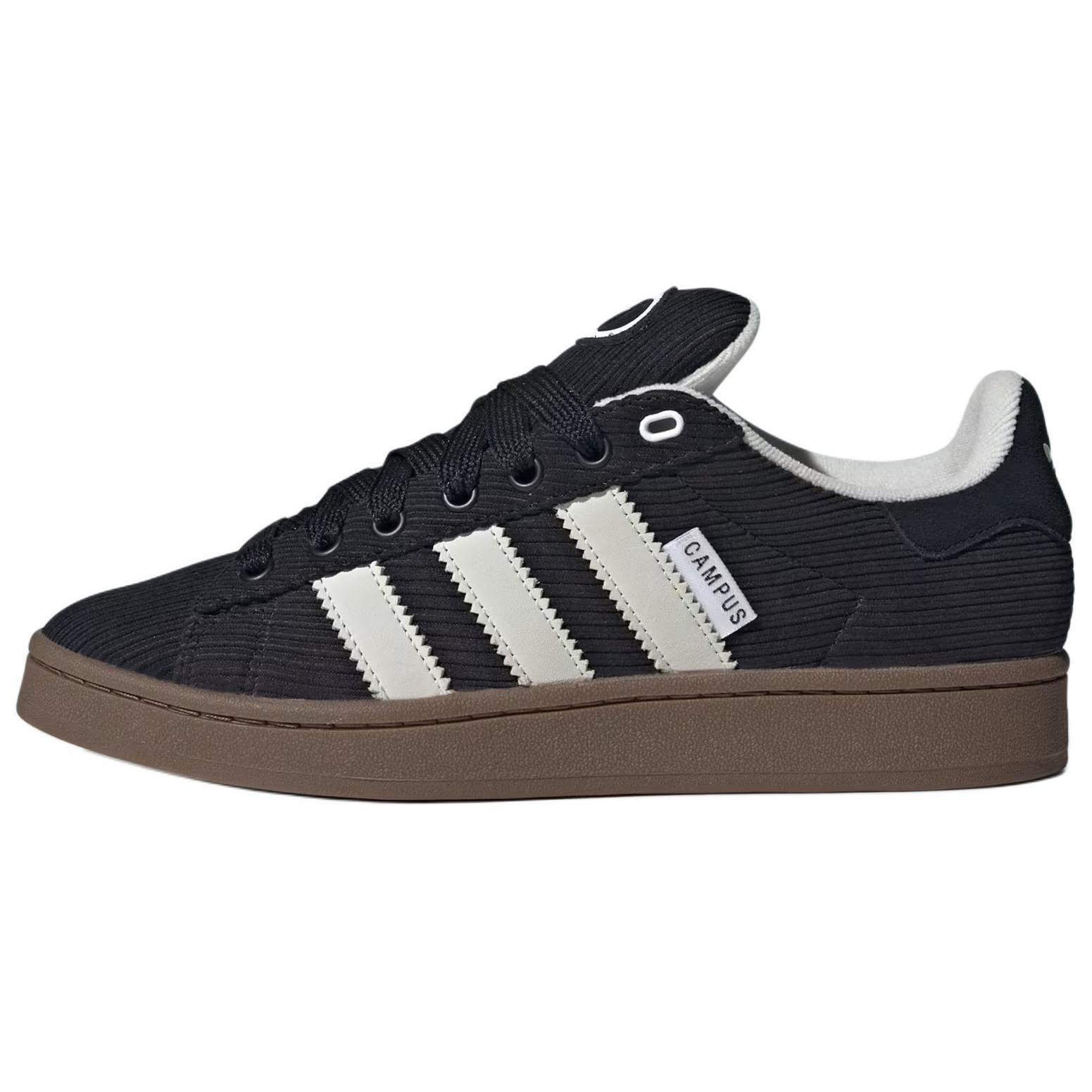 Adidas Unisex Black/White Campus 00S Gum Corduroy Sneakers Core- Crystal- Id1364 Cm