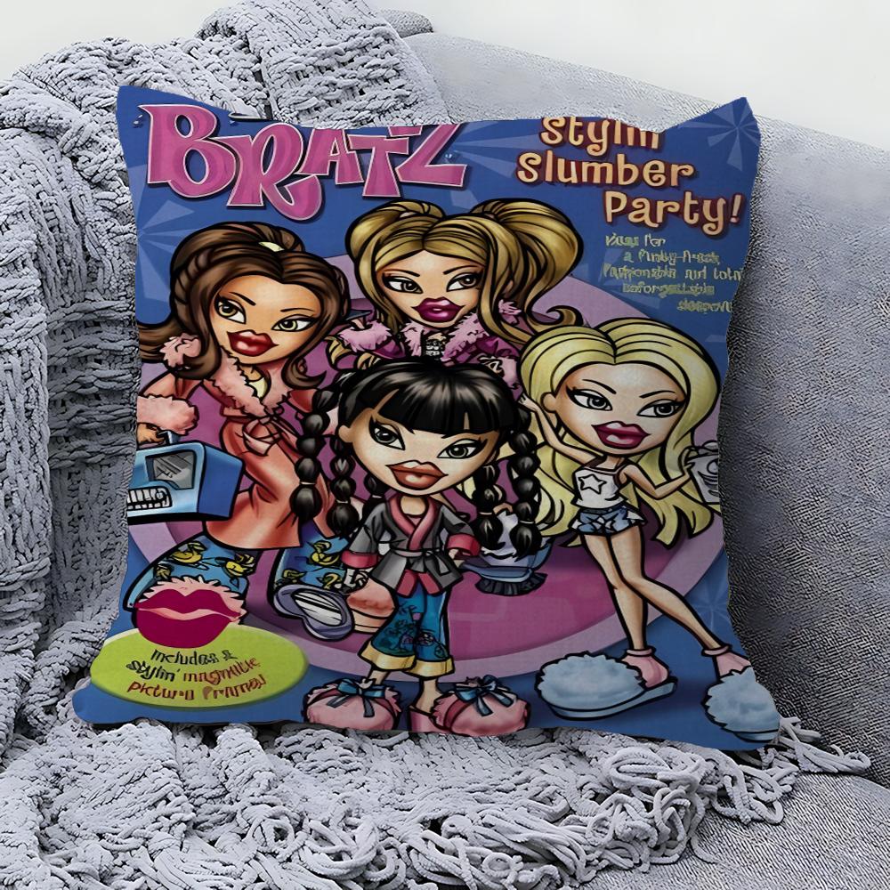 B-Bratz-Dolles Cushion Cover Pillow Cover Decor Pillowcase Printed Cushion Case For Couch