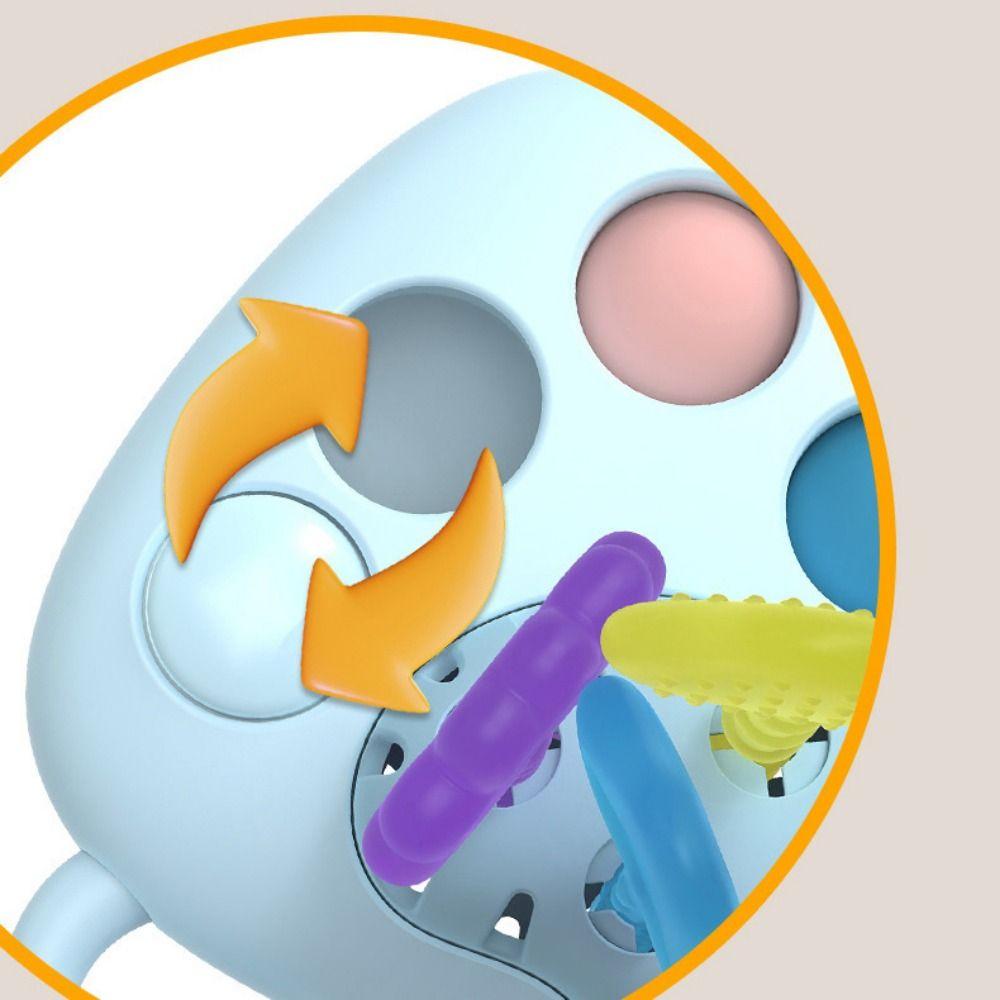 Multicolor Pull String Activity Teething Function Sensory Development Sensory Milk Bottle Chew Training Infant Montessori