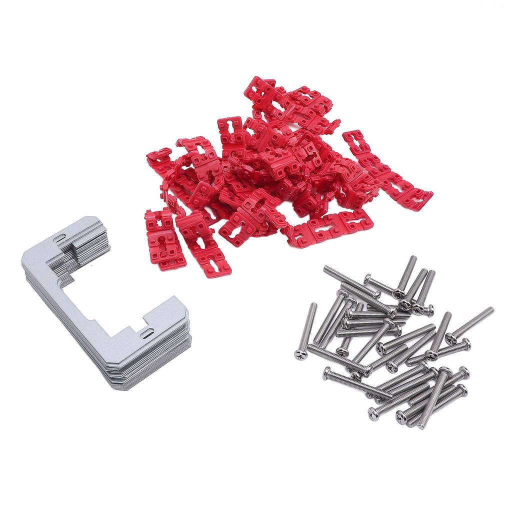 24PCS Metal Wall Plate Spacers 96PCS Electric Receptacle Box Outlet Spacers Set with Stainless Steel