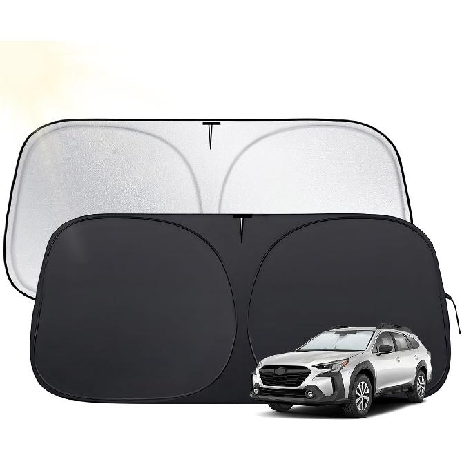 Windshield Sun Shade for Toyota Tacoma 2016-2025,  Fit Car Sun Shades with 420D Fabric & Foldable Memory Steel Wire, Sunshade for Car Windshield