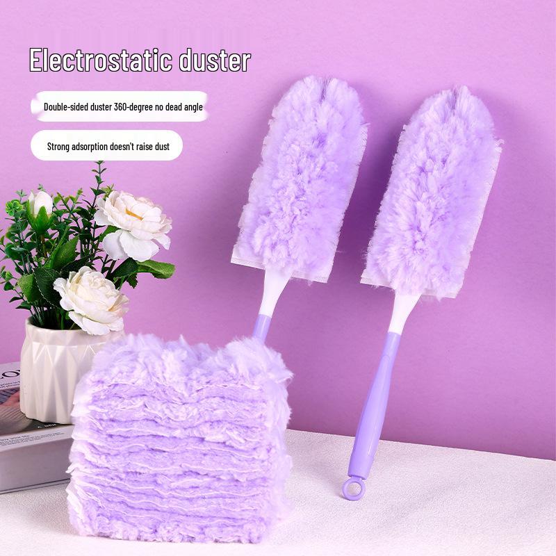 Teleskopický elektrostatický prachovka pro úklid domácnosti, auta a stropů