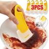 3-1Pcs Kitchen Cleaning Spatula Dirty Pan Pot Dishes Cleaning Kitchen Tools For Food Residue Stains Cleaning Baking Soft Blade