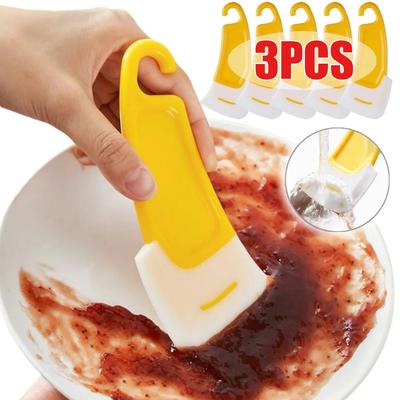 3-1 Stück Küchenreinigung Spatel Schmutzige Pfanne Topf Geschirr Reinigung Küchenwerkzeuge Für Speisereste Flecken Reinigung Backen Weiche Klinge