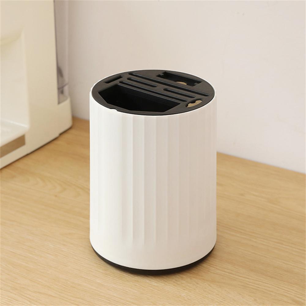 Rotatable Multi-Functional Kitchen Knife Rack Storage Shelf Utensil Organizer Chopsticks Cage Cutter Tool Integrated Storage Rac