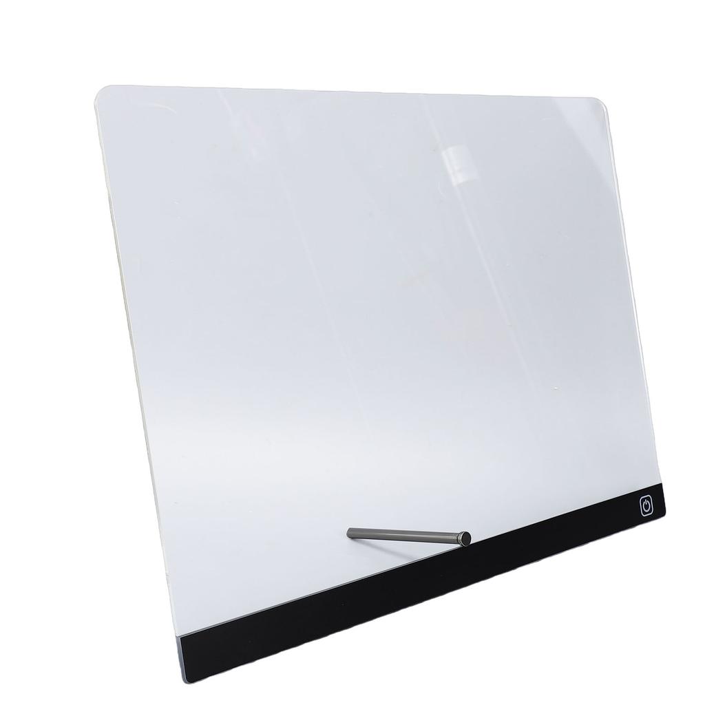 LED Drawing Board 17 Inch Multifunctional Scratch Proof Acrylic Dry Erase Board with Bracket and 7 Markers