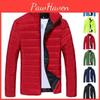 Mens Warm Winter Hoodie Bubble Coats Padded Puffer Jacket Quilted Zip Up Outwear