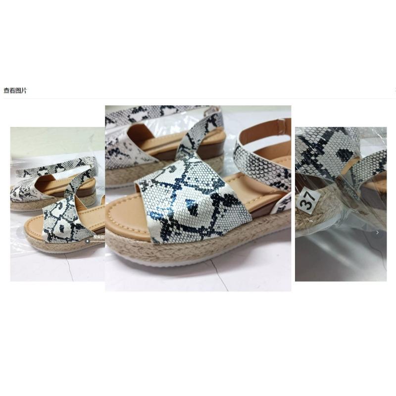 New Women's Shoes Hemp Rope Wedge Heel Light Bottom Fish Mouth Sandals Women