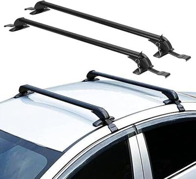Barres transversales universelles de galerie de toit porte-kayak porte-bagages compatibles avec les voitures 4 ou 5 portes se montent sur le toit de votre voiture ou SUV
