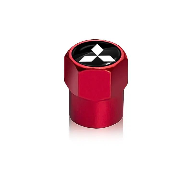 New 4Pcs Car Wheel Tire Valve Caps Air Stem Covers Accessories For Mitsubishi Pajero Outlander XL Montero Lancer Triton l200 GT