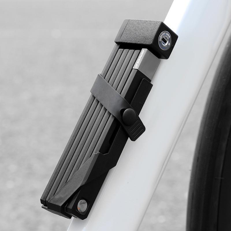 Bike Lock Portable Folding Lock With Stainless Steel Rivets For Ebike And Motorcycle Safety