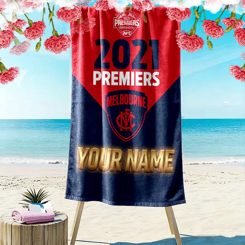 Custom Melbourne Fc Print Beach Towel, Large Soft Quick Dry Towel for Beach Camping Swimming