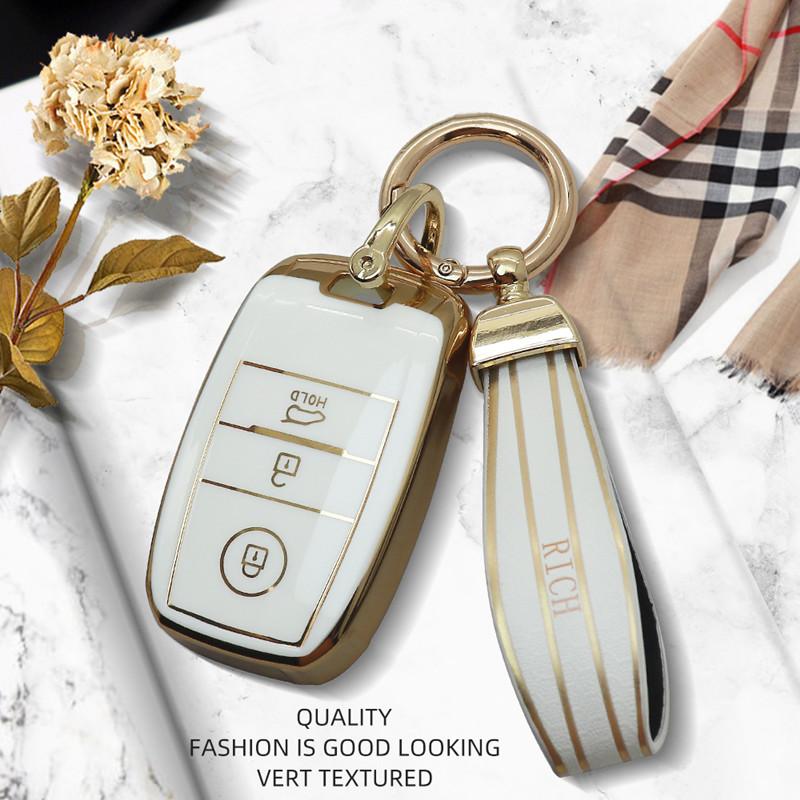 Luxurious Remote Car Key Case Full Cove For Kia Rio Optima Sorento Niro Soul Sportage Ceed Cerato K3 KX3 K4 K5 Cerato