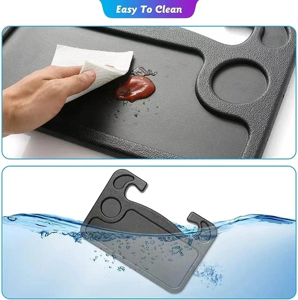 Portable Universal Drinks Holder With Multifunctional Table Desk Notebook Eat Work Cart Drink Coffee Holder Car Steering Wheel