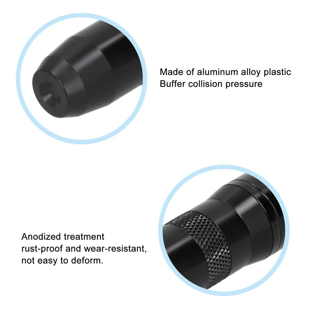 Motorcycle Exhaust Pipe Slider Aluminum Alloy Anti Falling Guard Protector (Black )