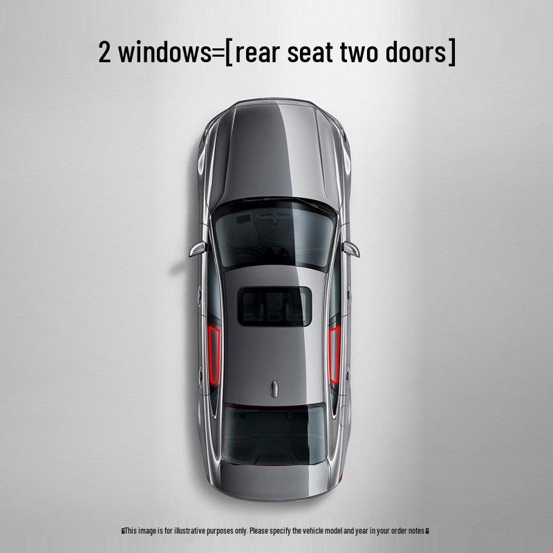 Cloud Realm Dual-Track Vehicle Sunshade Curtains for Privacy & Heat Insulation