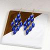 Orecchini geometrici a goccia di cristallo per donna con finitura AB Gioielli alla moda Regalo