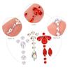 FRCOLOR 7-Piece Face Jewel Stickers for Forehead - Sparkling Face Gem Face Seals - Perfect for Halloween, Parties, Makeup, and Body Jewelry
