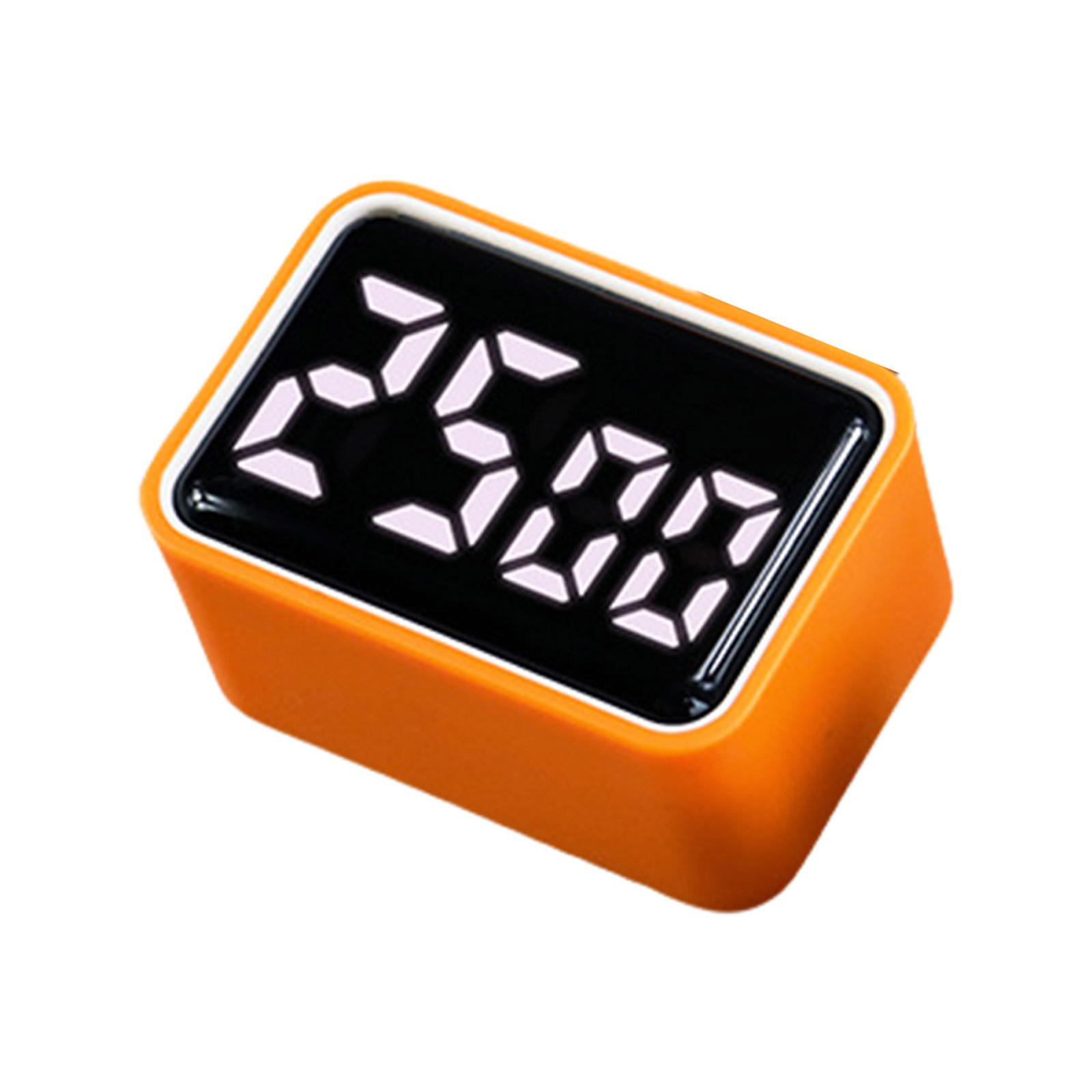 

Цифровой таймер LED Визуальный таймер для изучения приготовления пищи Положительный обратный отсчет времени 3 предустановки времени Главная Перезаряжаемая кухня оранжевый