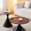 Donzhu Nordic Cream Style Round Coffee Table