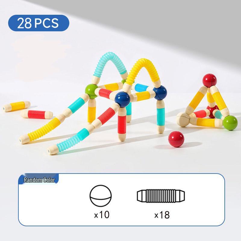 Educational Telescopic Magnetic Twist Stick Concentration Training Toy for Children