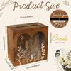 Creative Wooden Postcard Box: Wedding Banquet Guest Book/Card Storage & Assembly Box