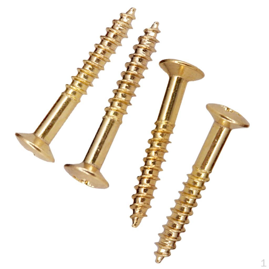 

40 шт., монтажные винты для кольца рамы звукоснимателя хамбакера для электрогитары, золотые