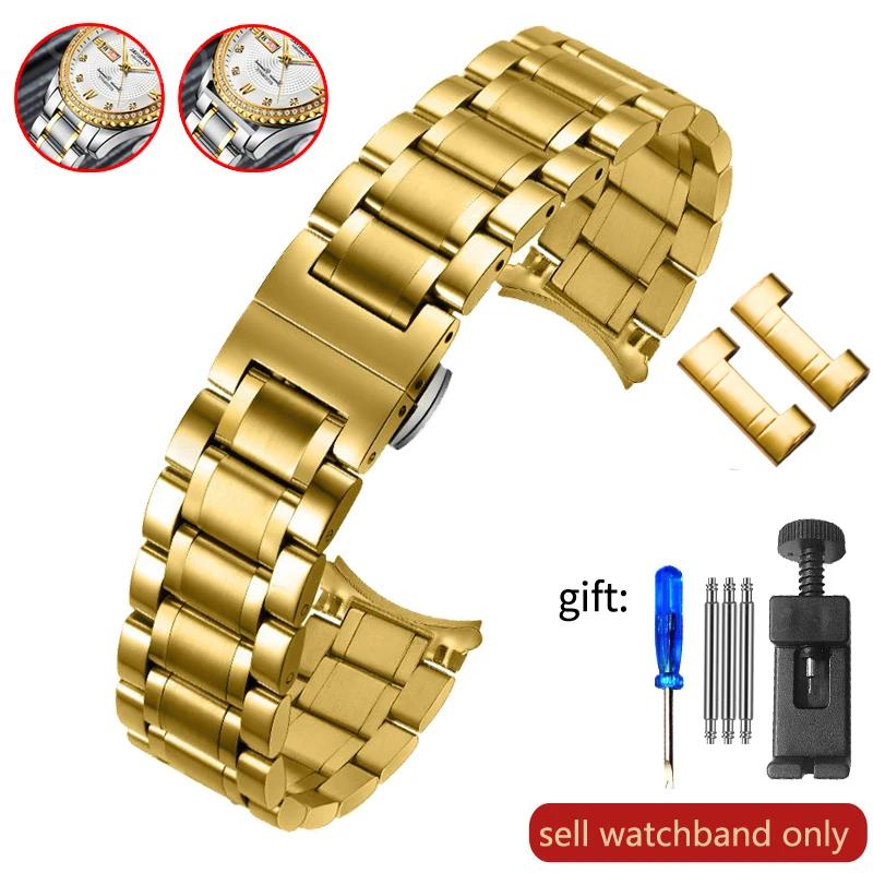 

Прочный ремешок для часов из нержавеющей стали для Armani Ar5889 5890 5905 5920 Мужской и женский ремешок для часов 18 20 22 23 24 мм 24mm