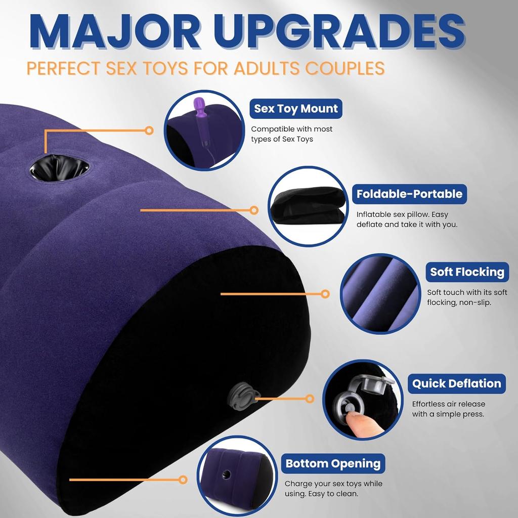 Inflatable Sex Pillow Cushion Adult Sexy Body Furniture Couple Air Magic BDSM Game Toys for Women